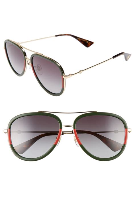 noradstrom aviator gucci glasses|Gucci 57mm Aviator Sunglasses .